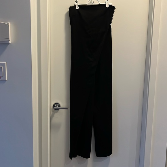 CAMILLA AND MARC TIMELESS STRAPLESS BLACK JUMPSUIT - Picture 2 of 7